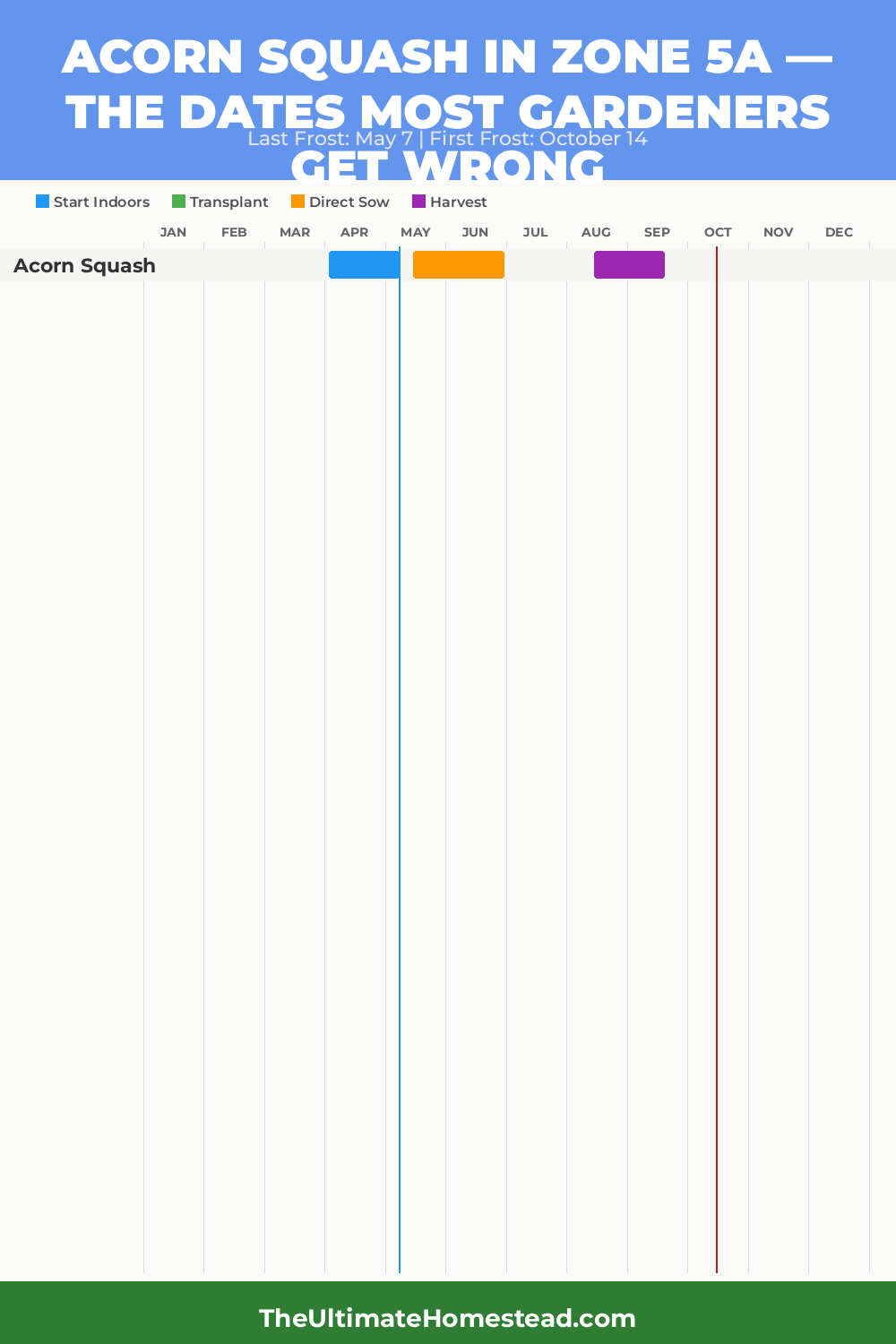 When to Plant Acorn Squash in Zone 5a