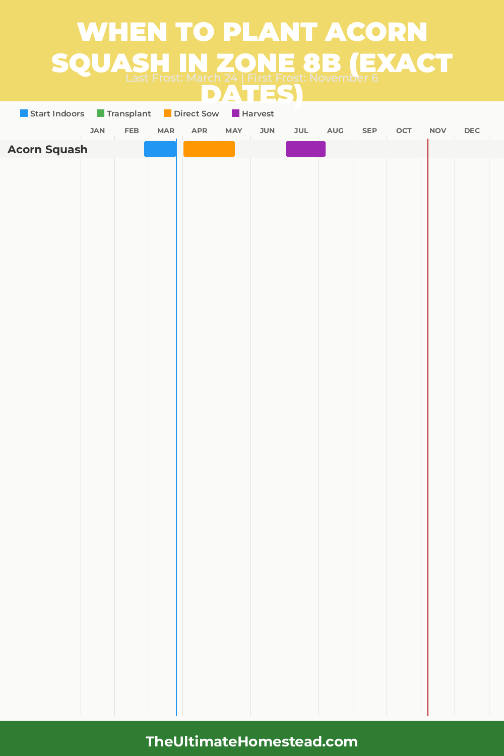 When to Plant Acorn Squash in Zone 8b
