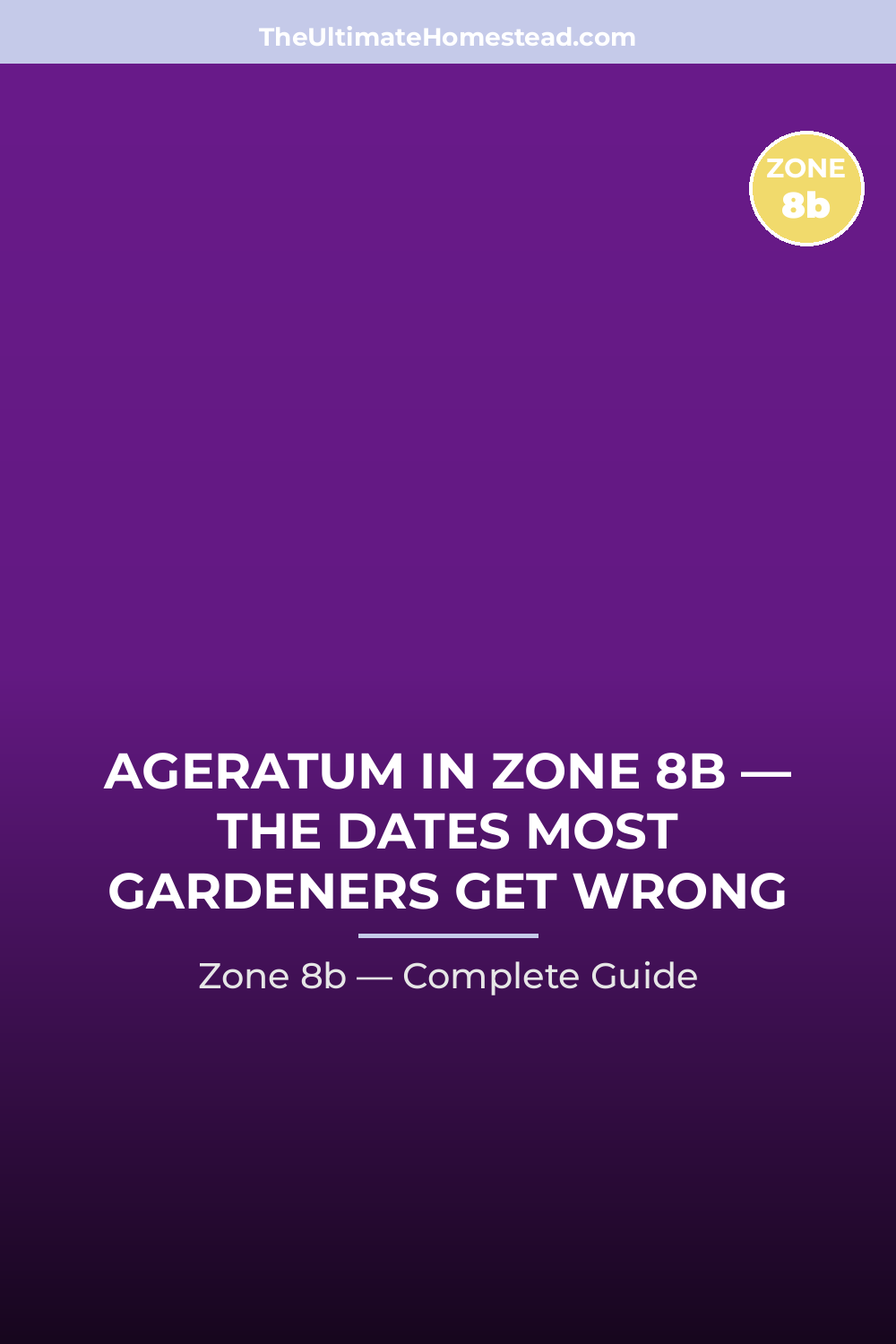 When to Plant Ageratum in Zone 8b