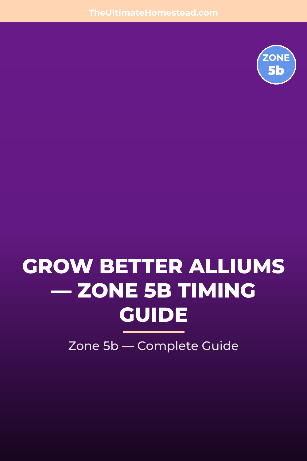 When to Plant Alliums in Zone 5b