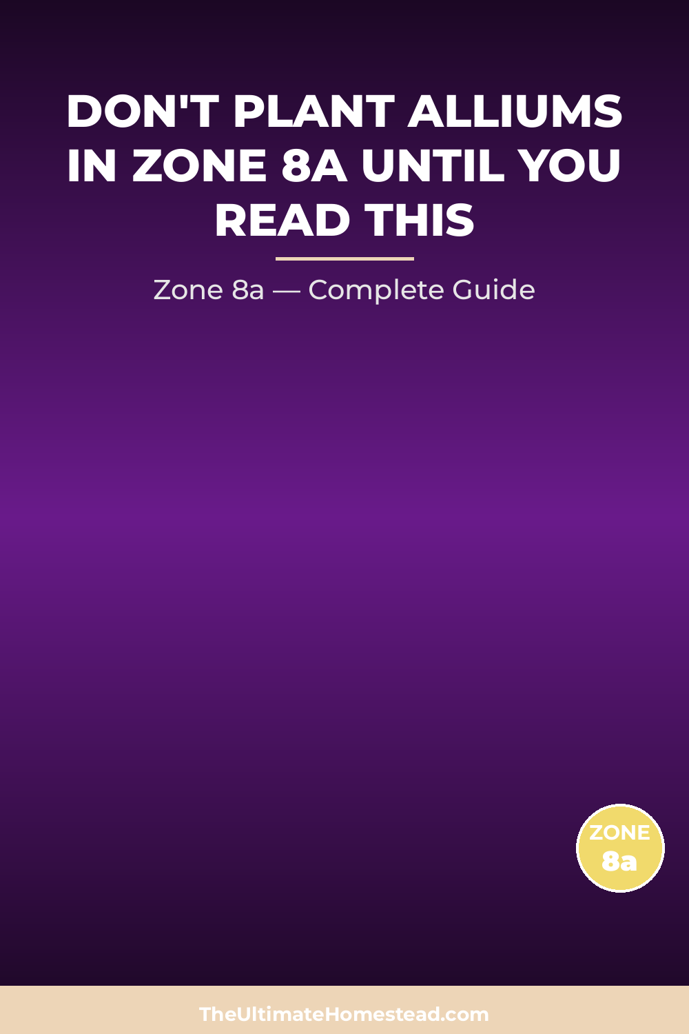 When to Plant Alliums in Zone 8a