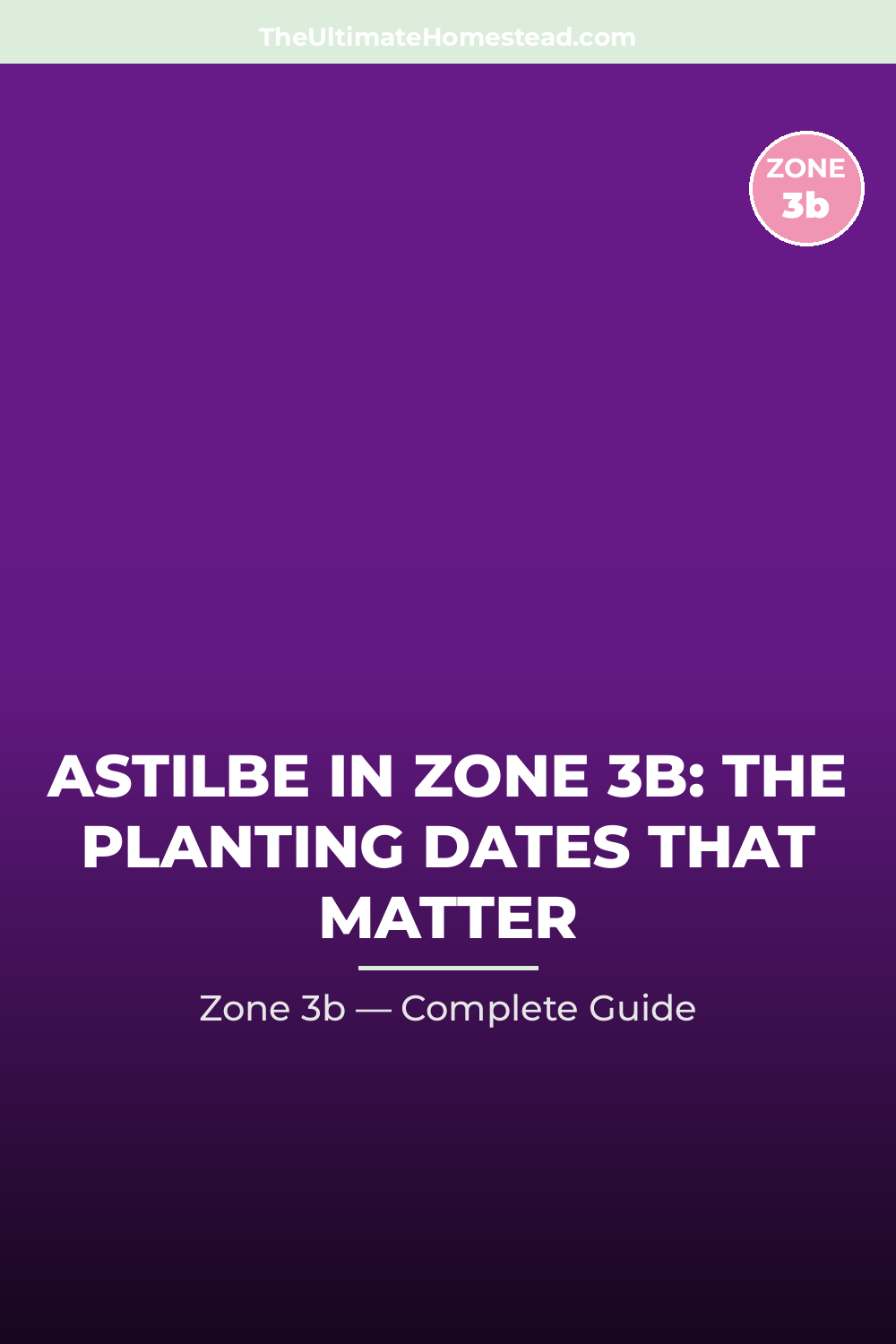 When to Plant Astilbe in Zone 3b