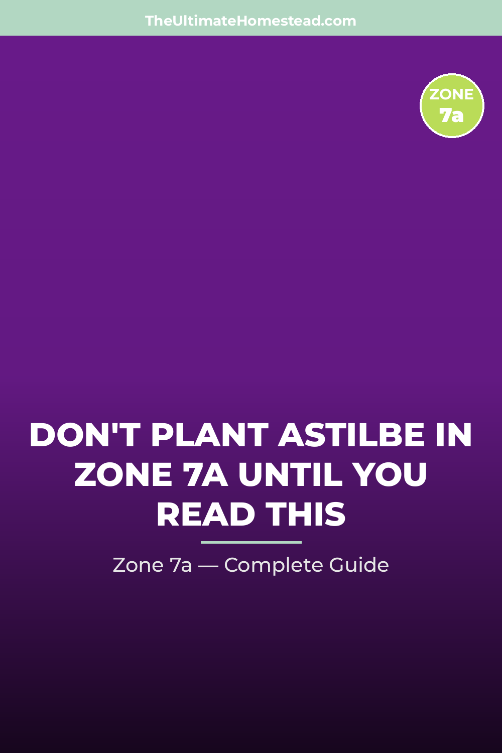 When to Plant Astilbe in Zone 7a