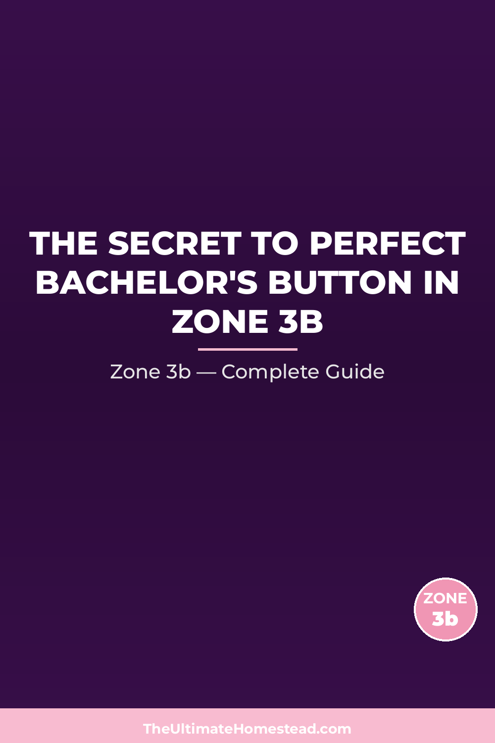 When to Plant Bachelor's Button in Zone 3b