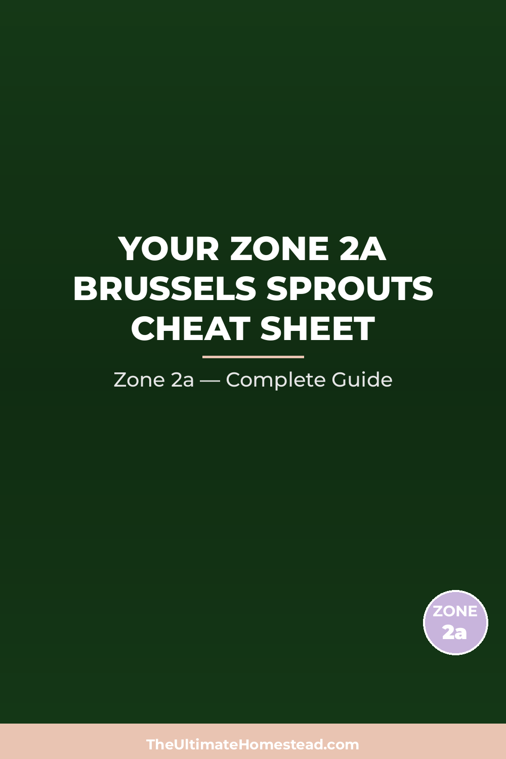 When to Plant Brussels Sprouts in Zone 2a