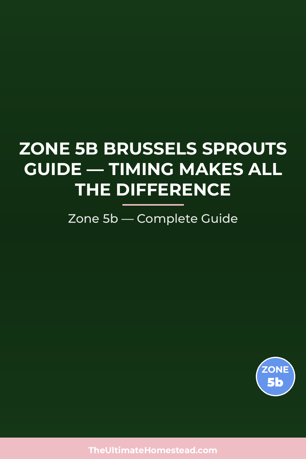 When to Plant Brussels Sprouts in Zone 5b