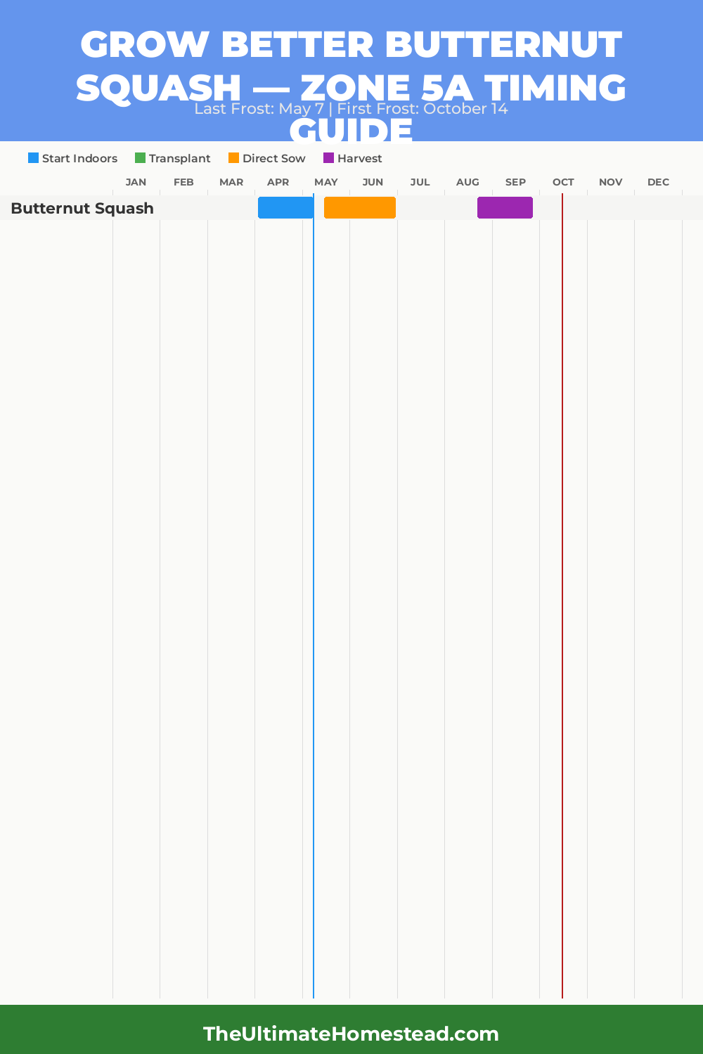 When to Plant Butternut Squash in Zone 5a
