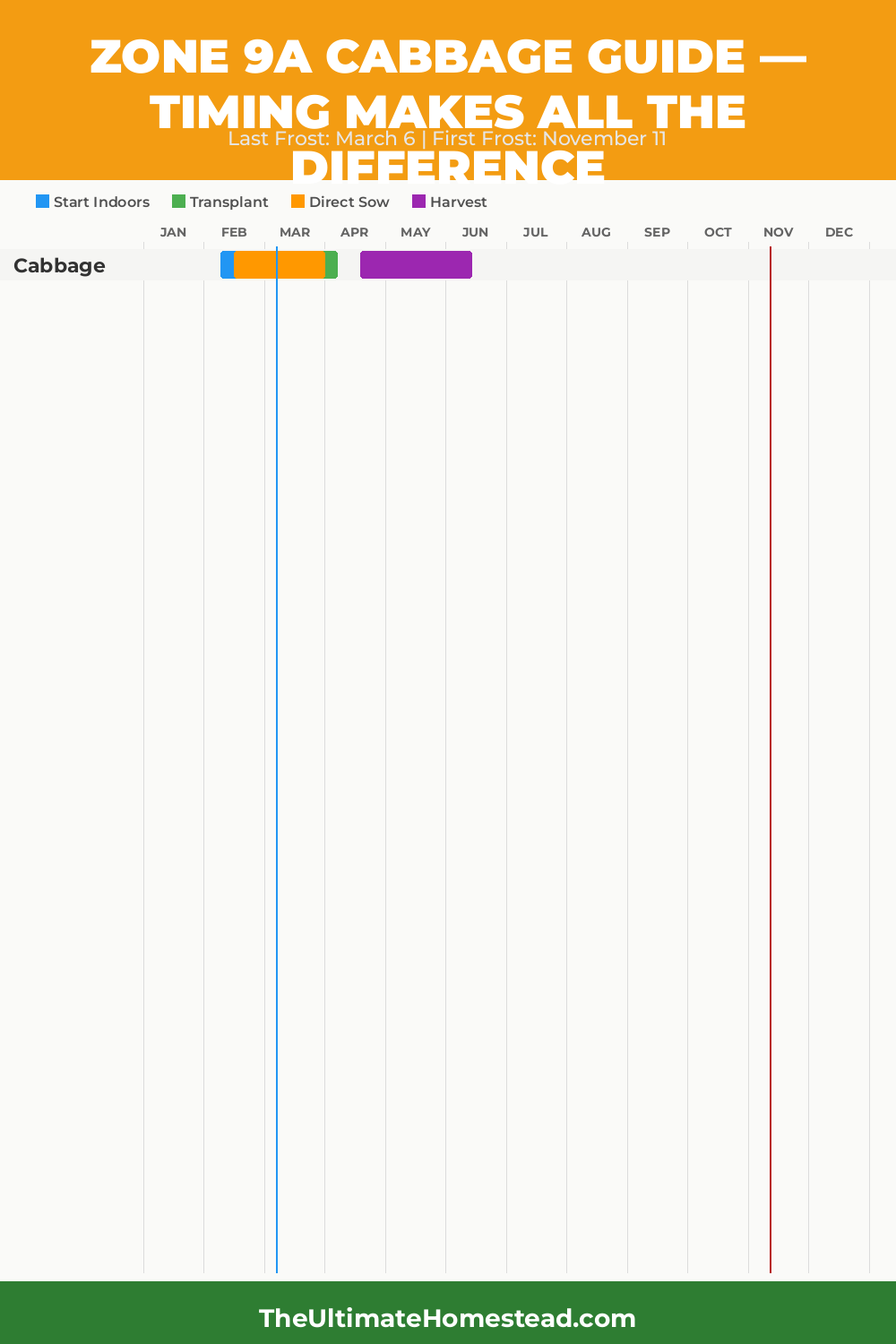 When to Plant Cabbage in Zone 9a