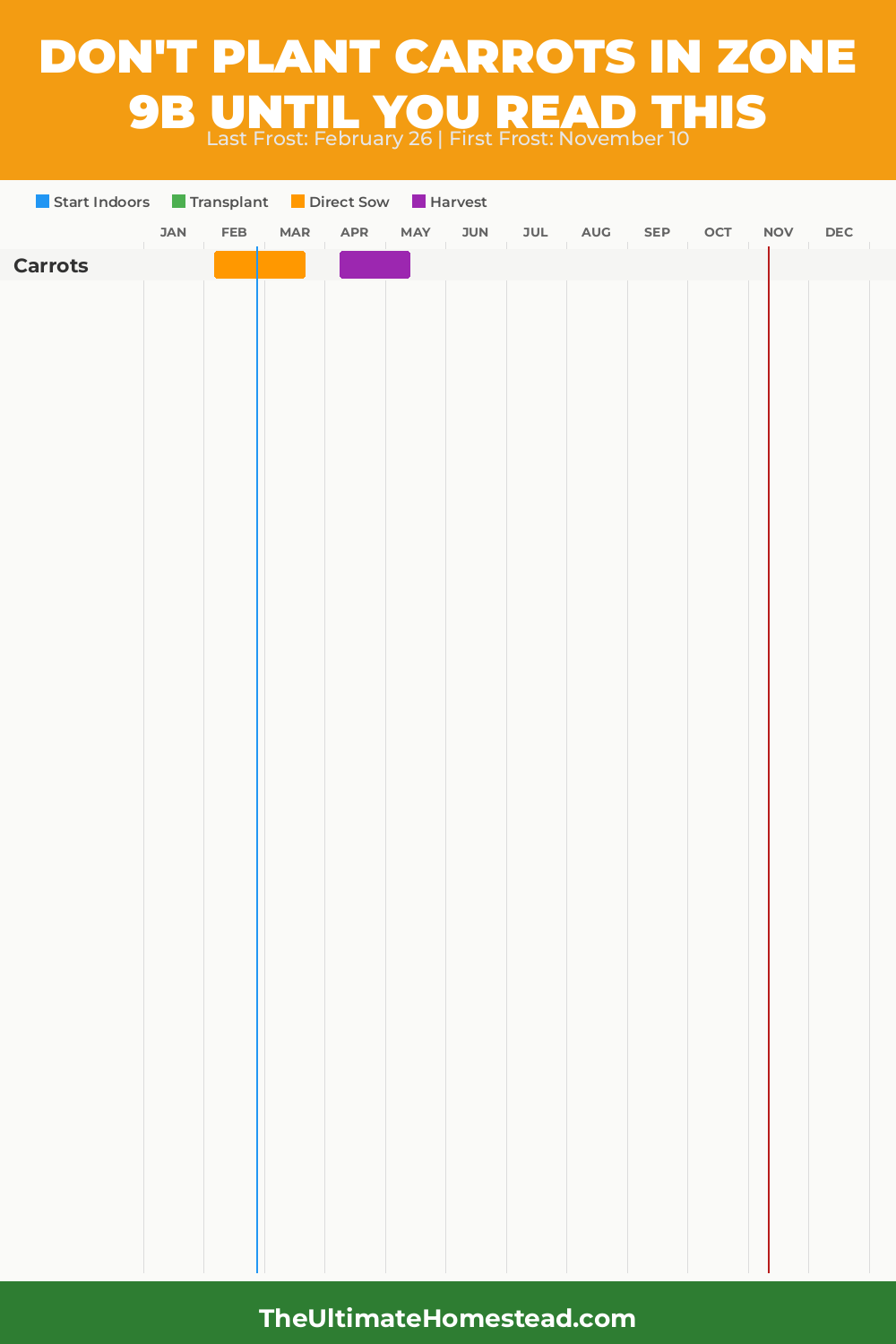 When to Plant Carrots in Zone 9b