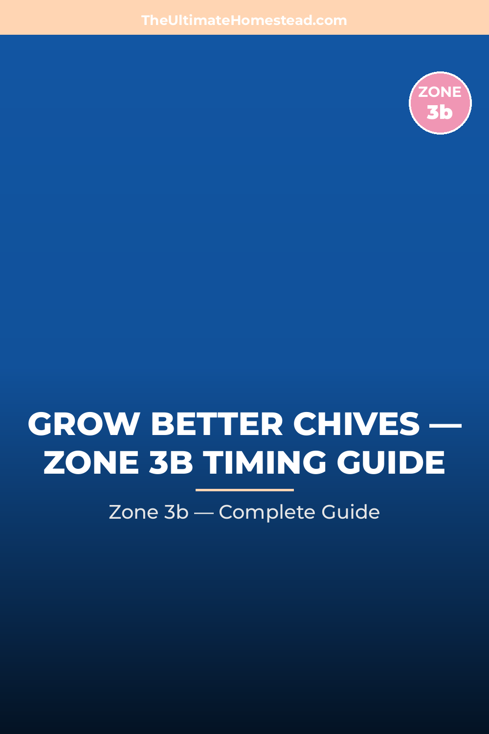 When to Plant Chives in Zone 3b