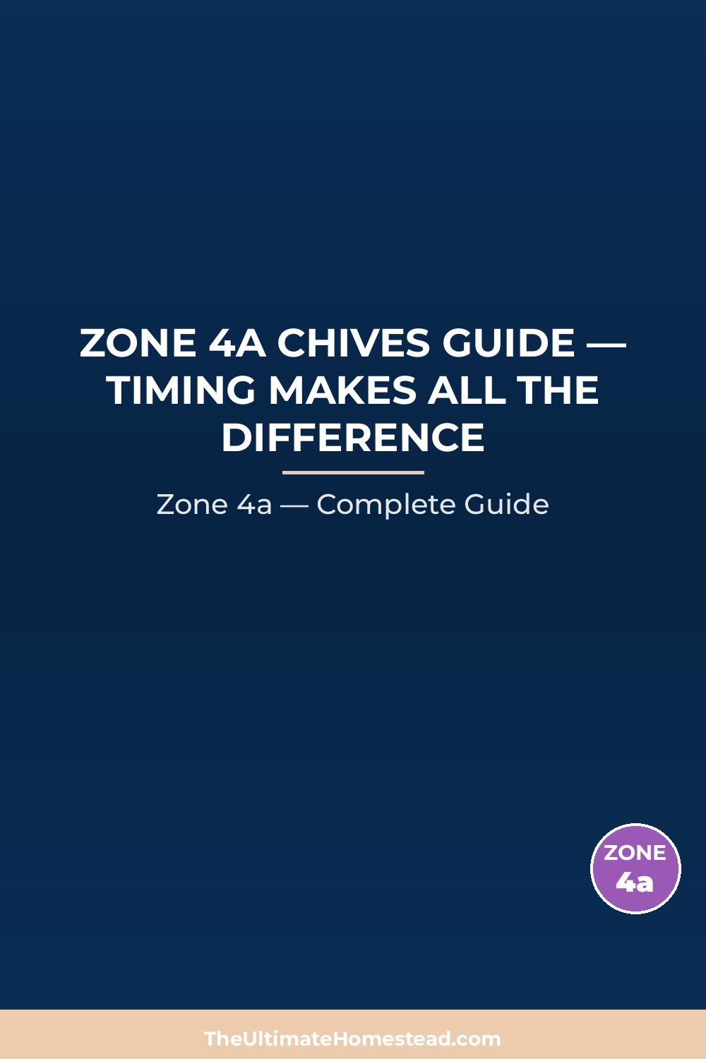 When to Plant Chives in Zone 4a