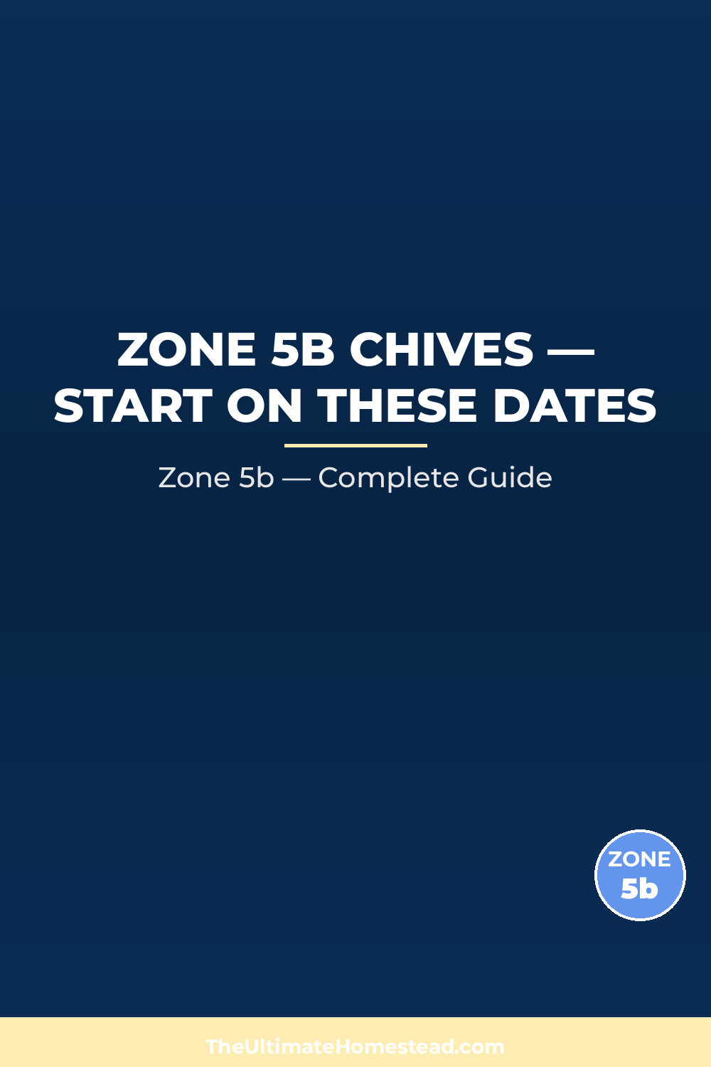 When to Plant Chives in Zone 5b