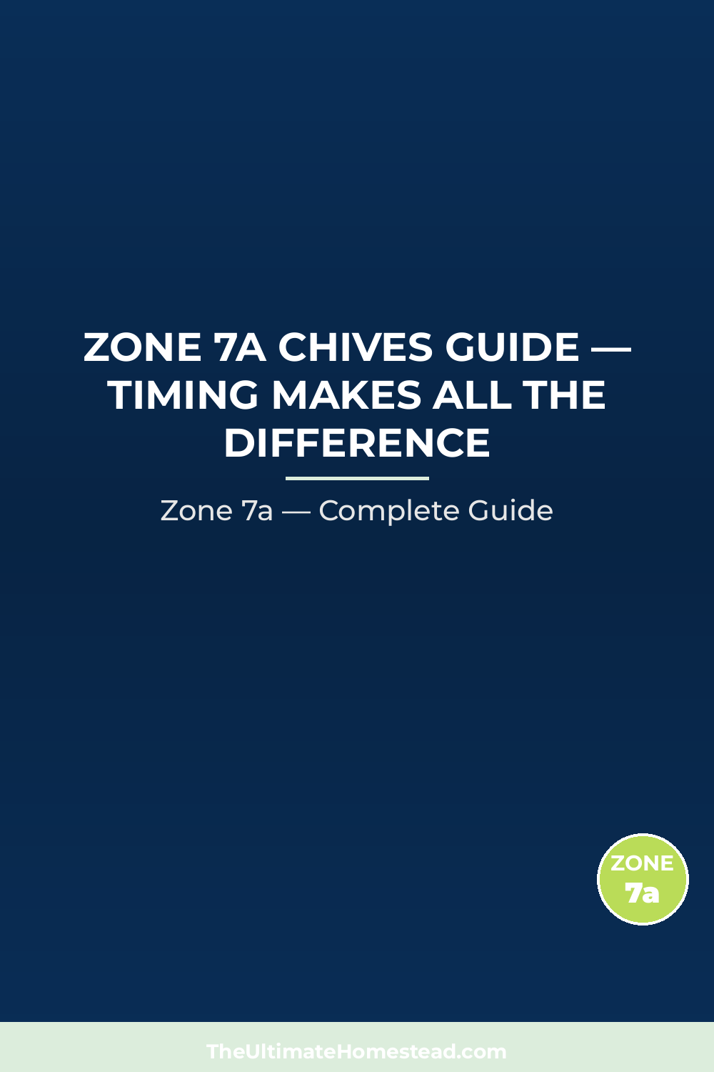 When to Plant Chives in Zone 7a