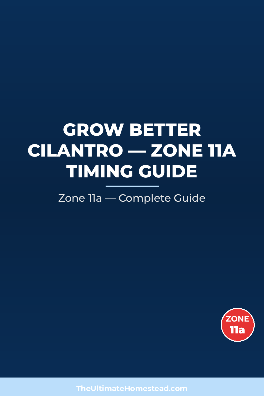 When to Plant Cilantro in Zone 11a
