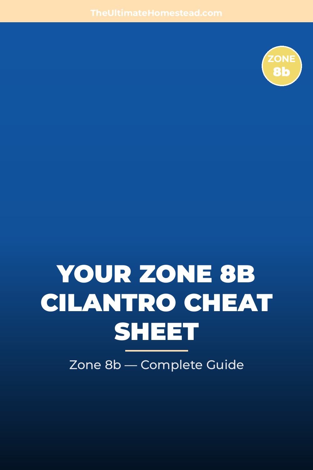 When to Plant Cilantro in Zone 8b