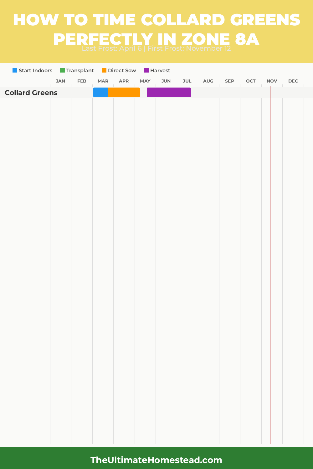 When to Plant Collard Greens in Zone 8a