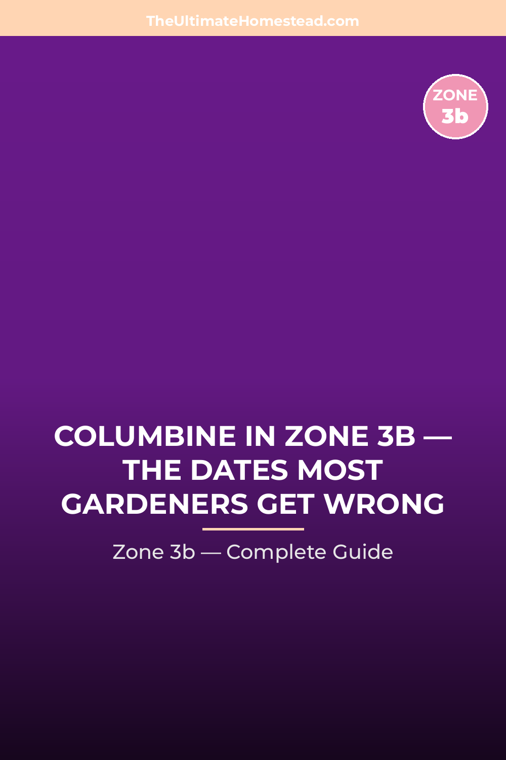 When to Plant Columbine in Zone 3b