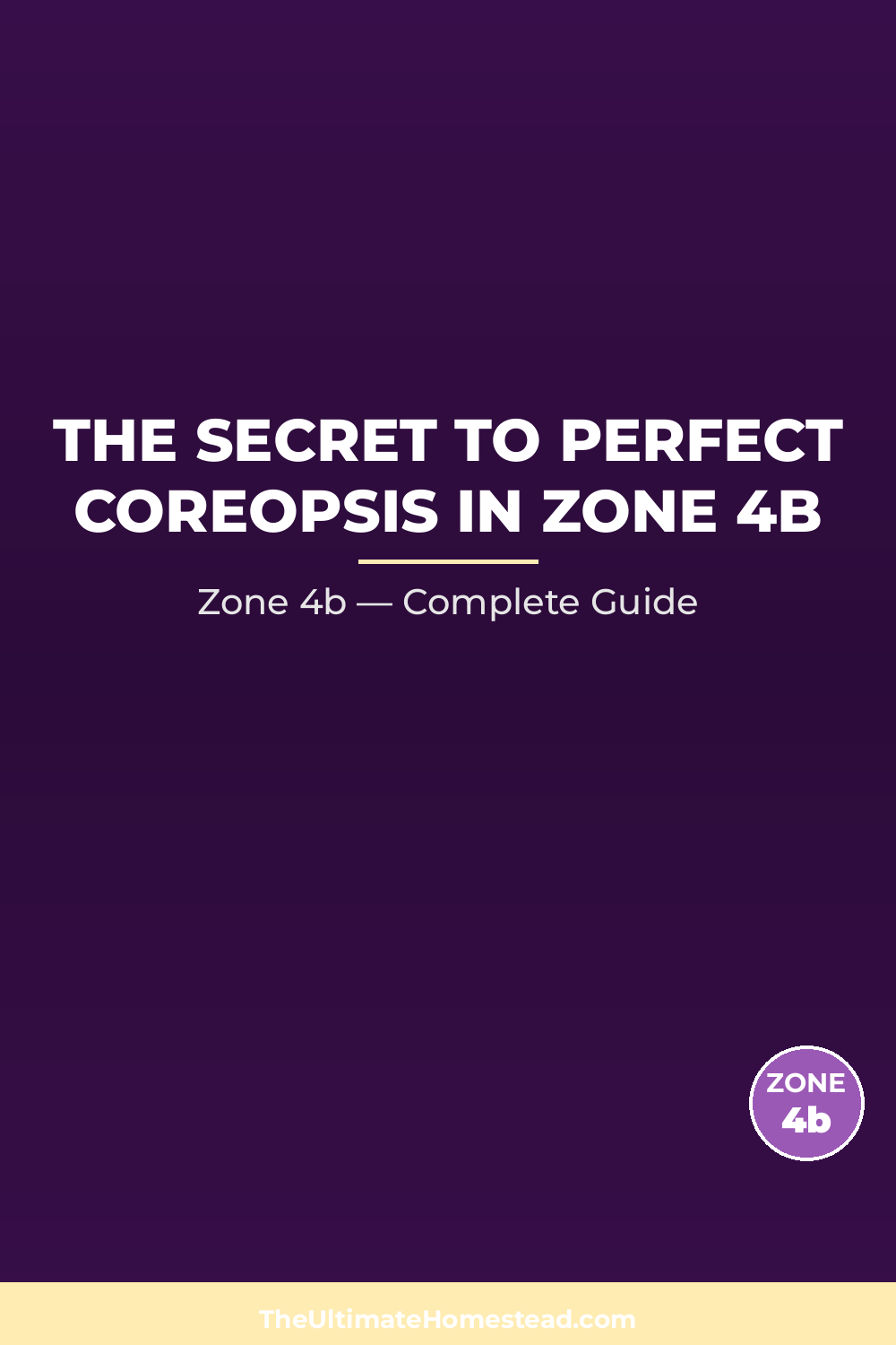 When to Plant Coreopsis in Zone 4b