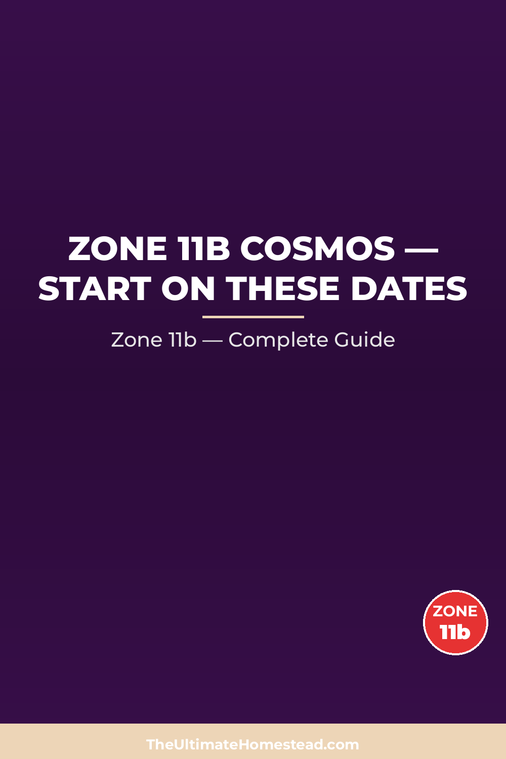 When to Plant Cosmos in Zone 11b