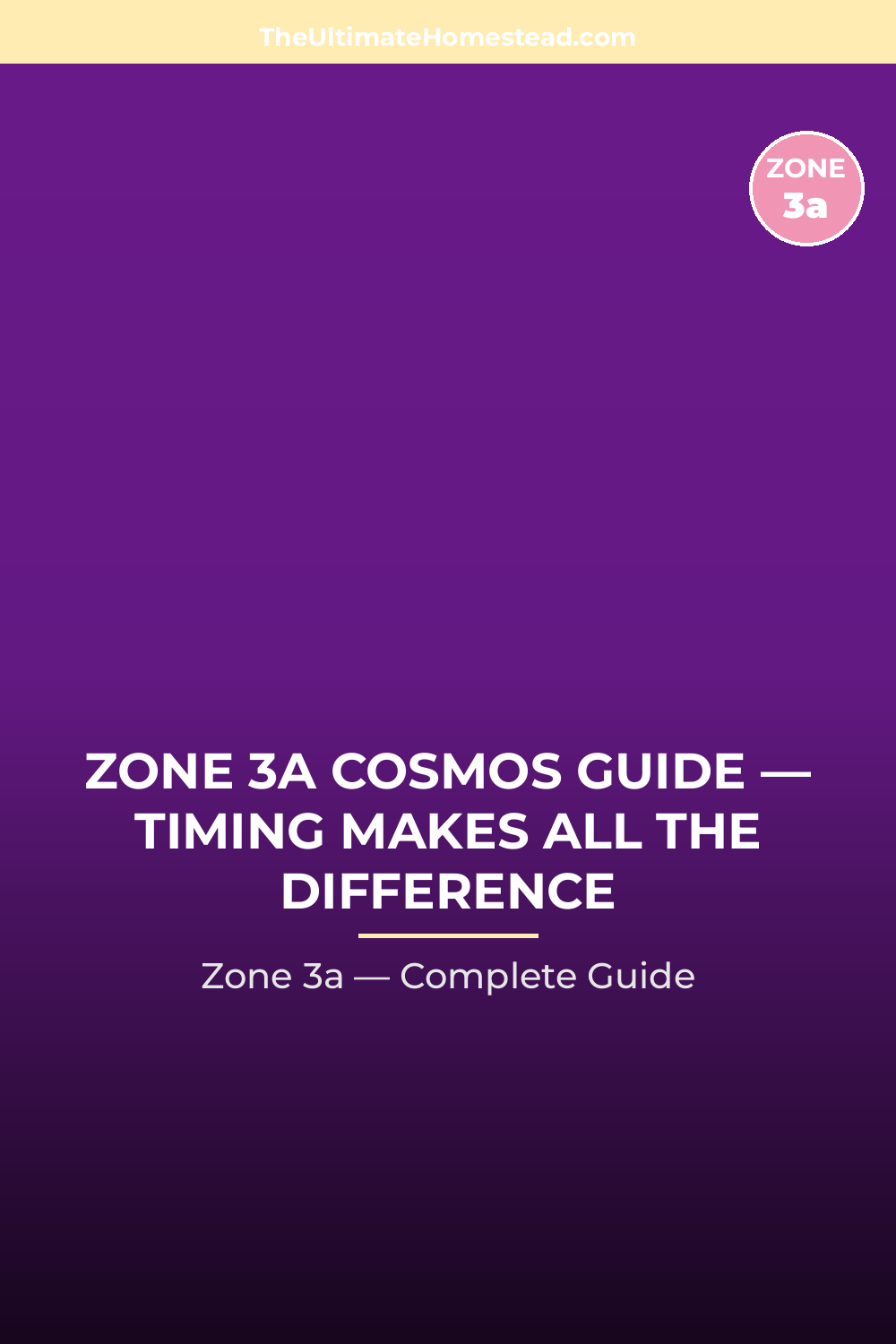 When to Plant Cosmos in Zone 3a