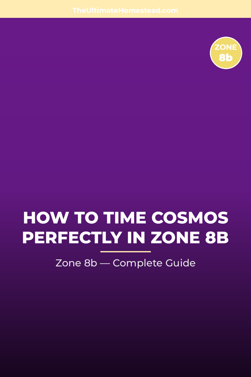 When to Plant Cosmos in Zone 8b