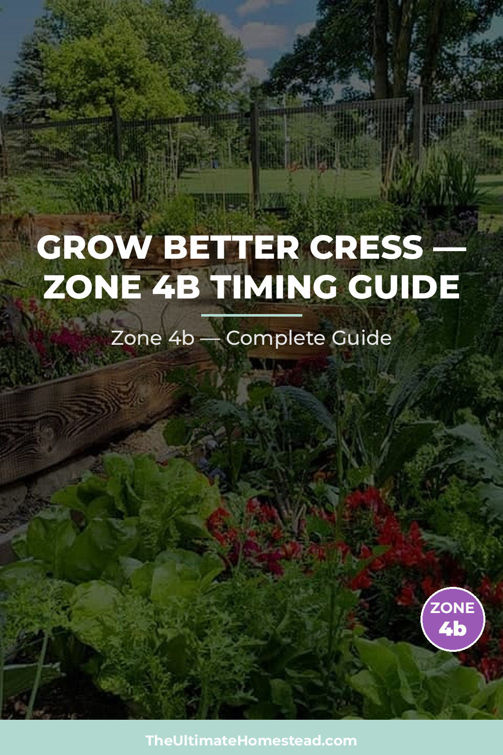 When to Plant Cress in Zone 4b