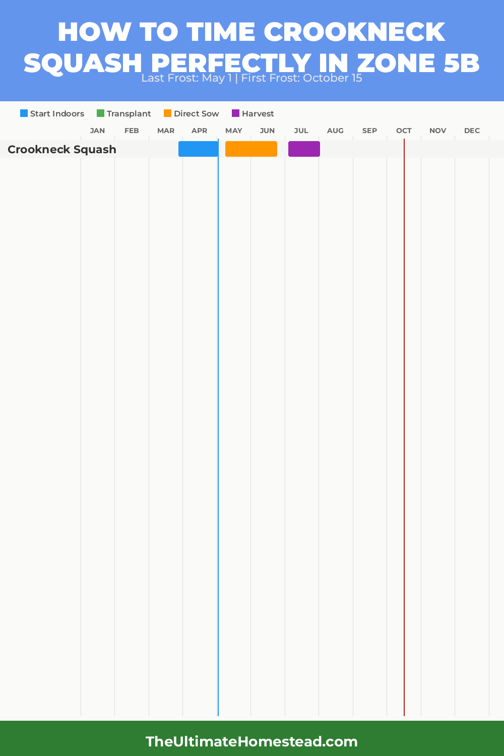 When to Plant Crookneck Squash in Zone 5b
