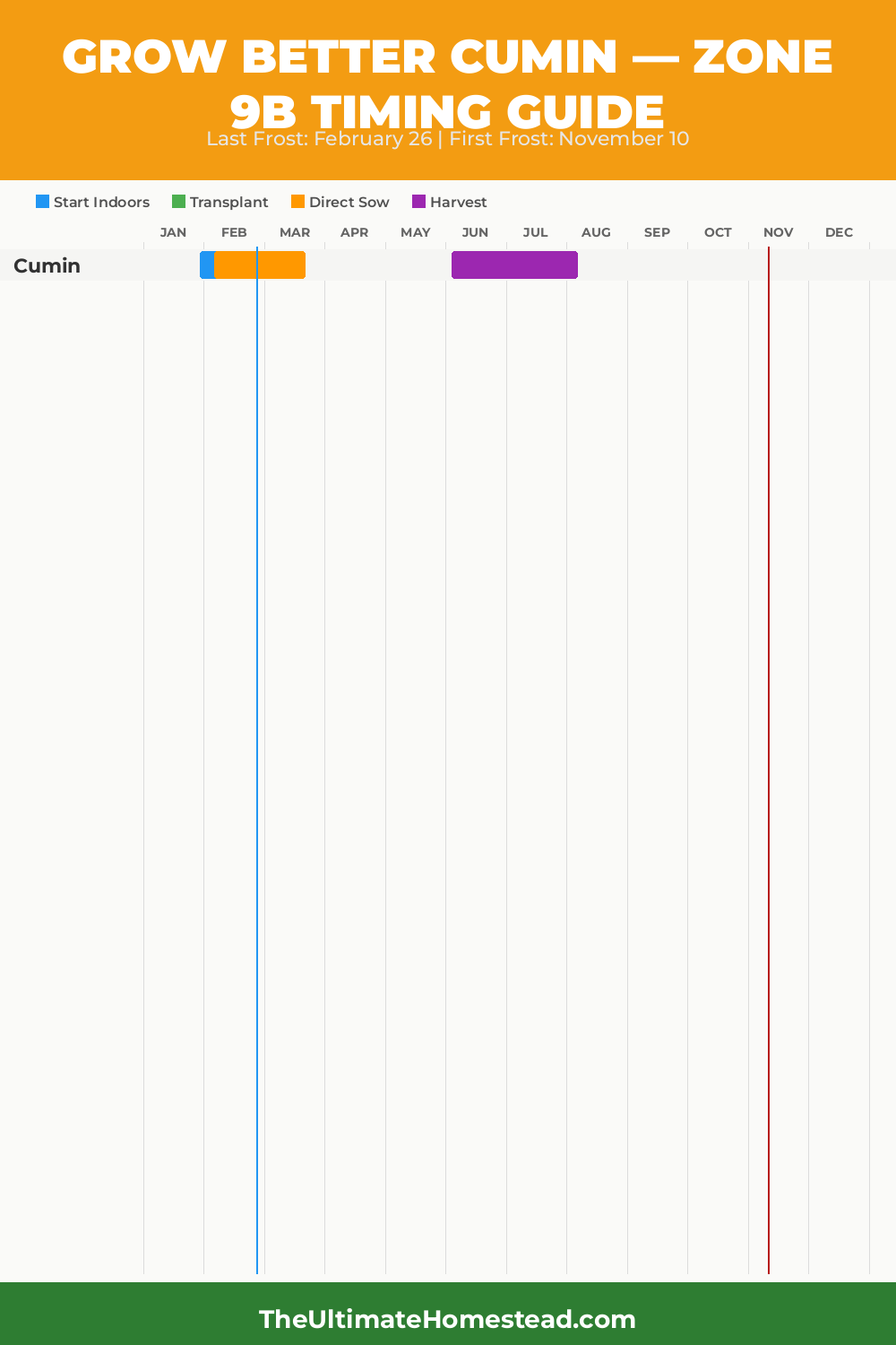 When to Plant Cumin in Zone 9b