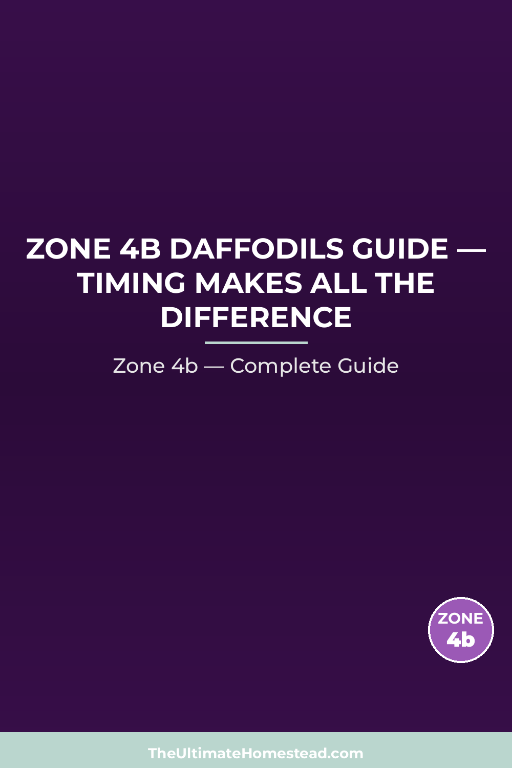 When to Plant Daffodils in Zone 4b