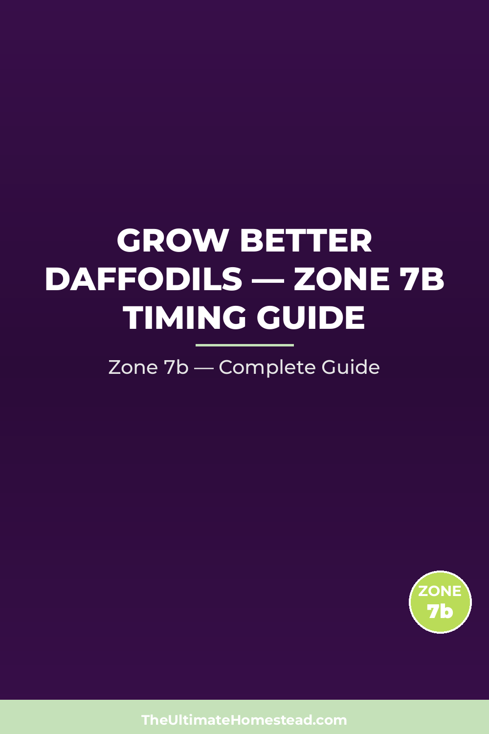 When to Plant Daffodils in Zone 7b