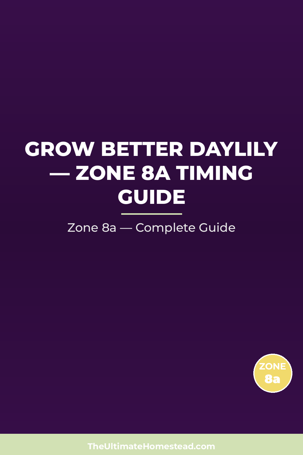 When to Plant Daylily in Zone 8a
