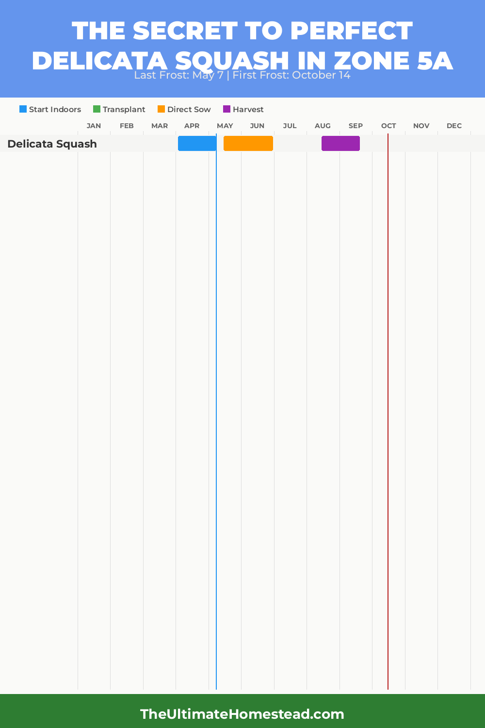 When to Plant Delicata Squash in Zone 5a