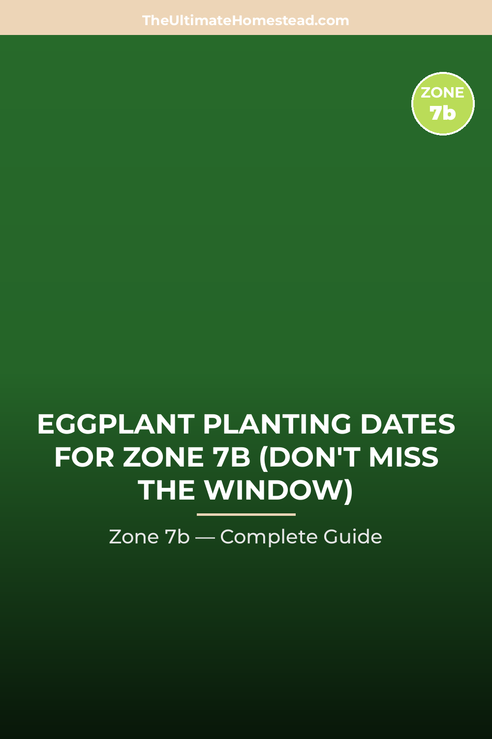 When to Plant Eggplant in Zone 7b