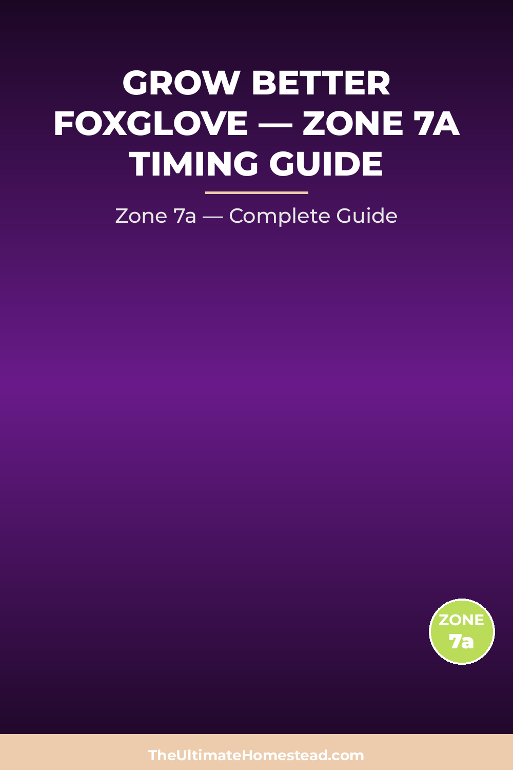 When to Plant Foxglove in Zone 7a