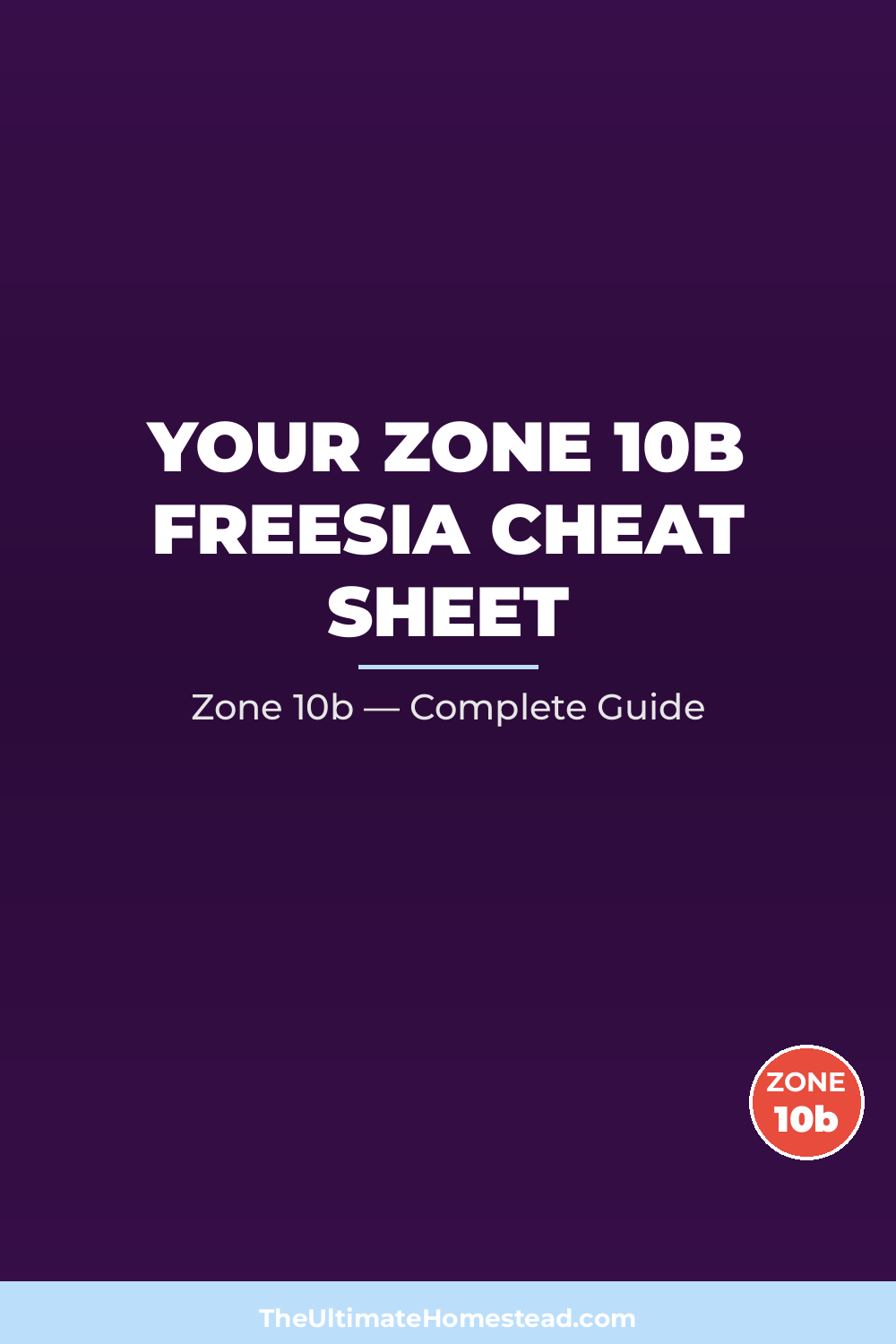 When to Plant Freesia in Zone 10b