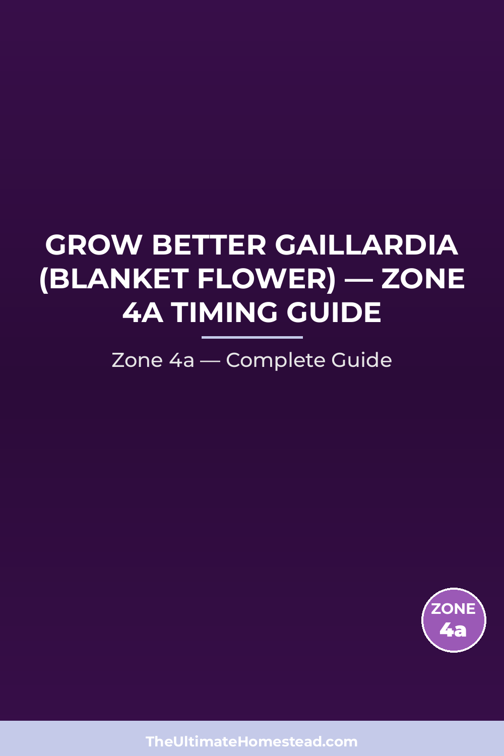 When to Plant Gaillardia (Blanket Flower) in Zone 4a