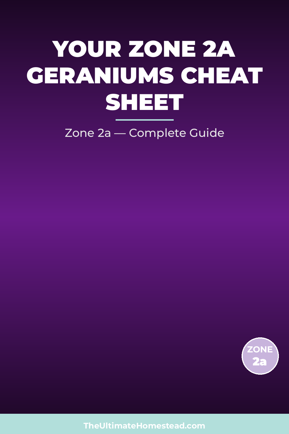 When to Plant Geraniums in Zone 2a