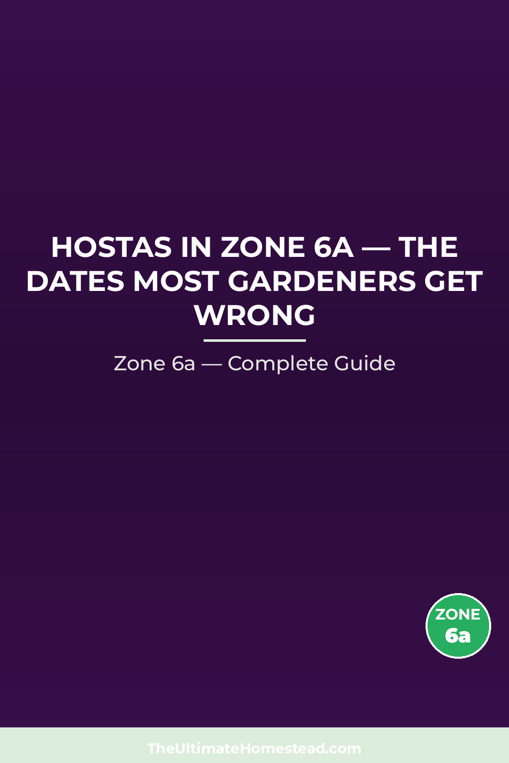 When to Plant Hostas in Zone 6a