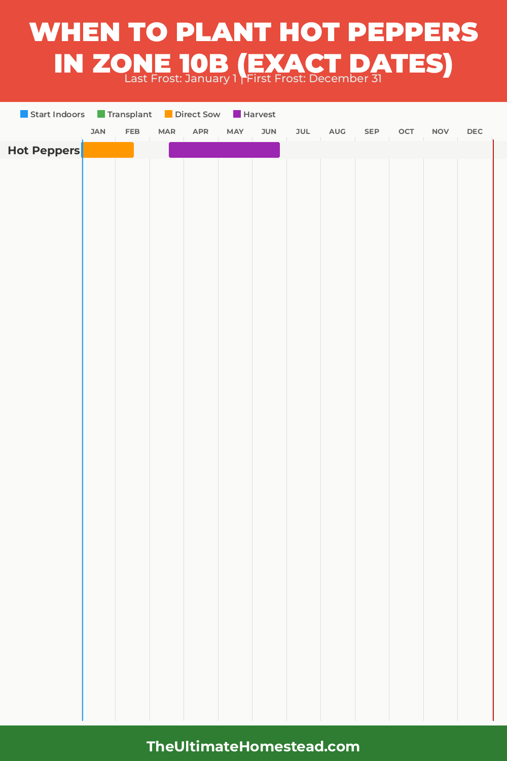 When to Plant Hot Peppers in Zone 10b