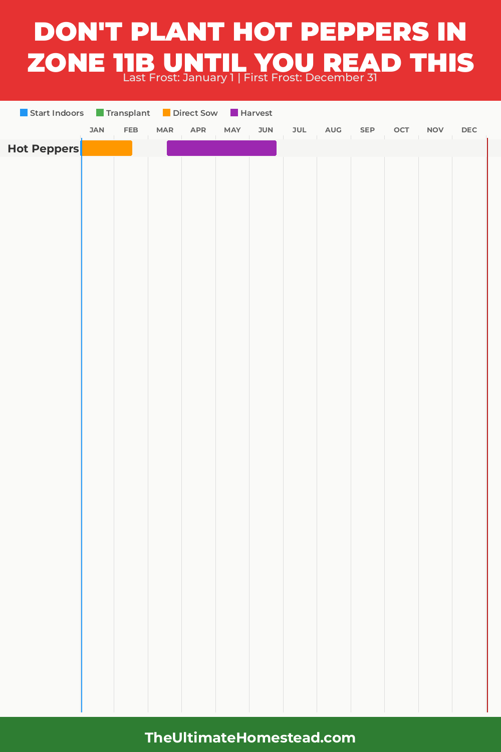 When to Plant Hot Peppers in Zone 11b