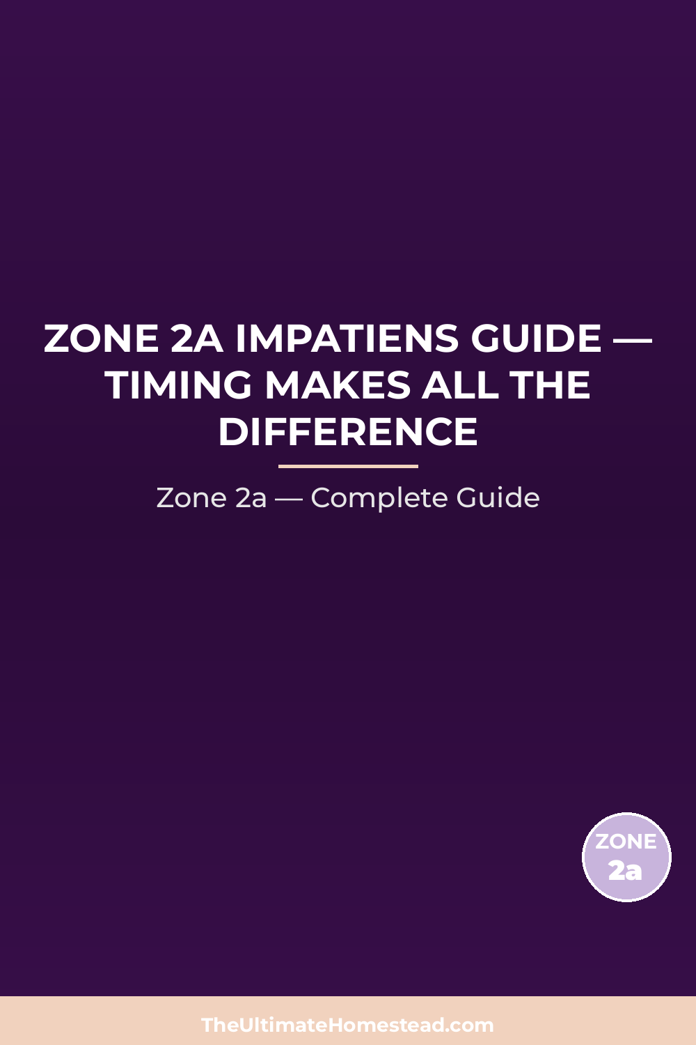 When to Plant Impatiens in Zone 2a
