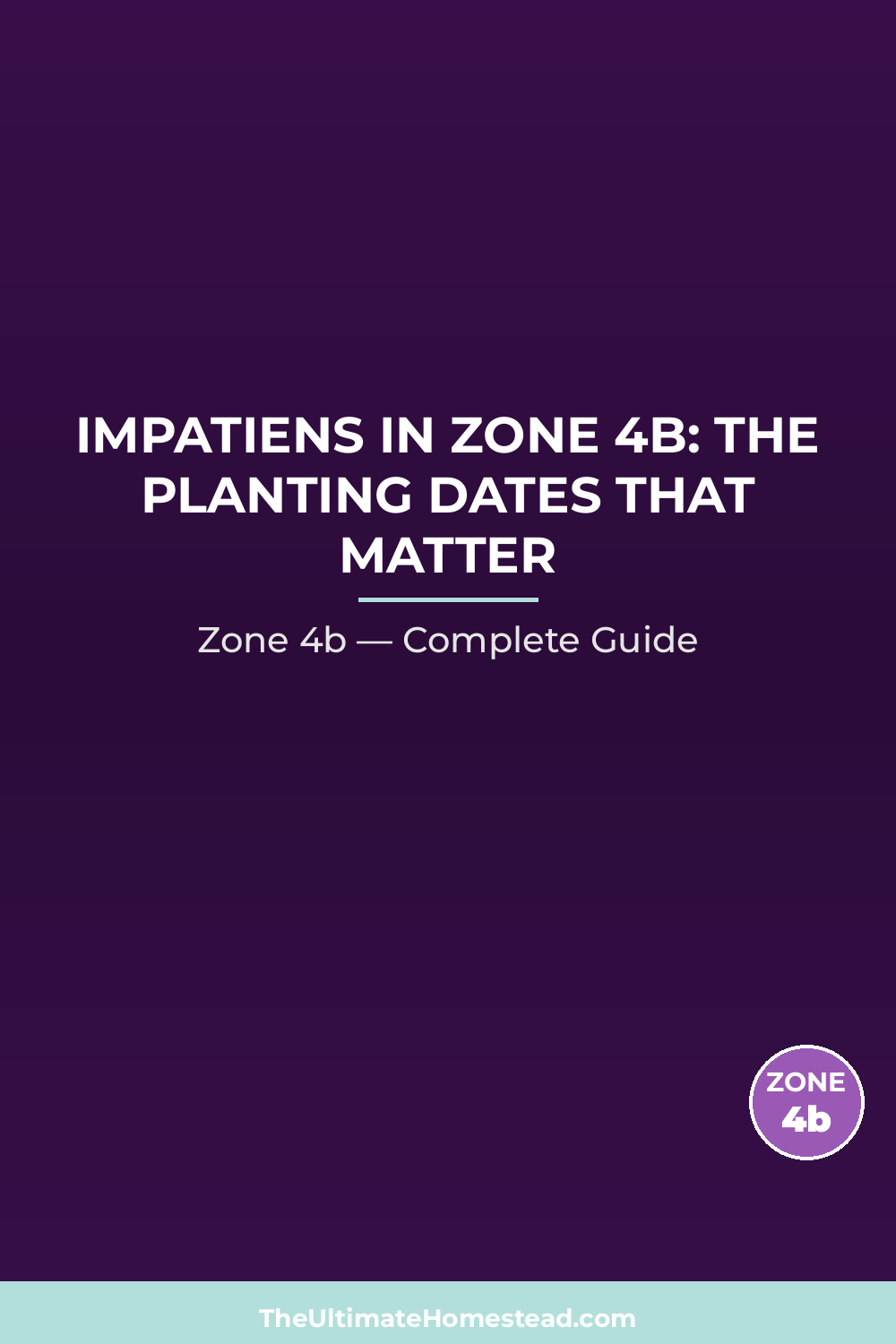When to Plant Impatiens in Zone 4b