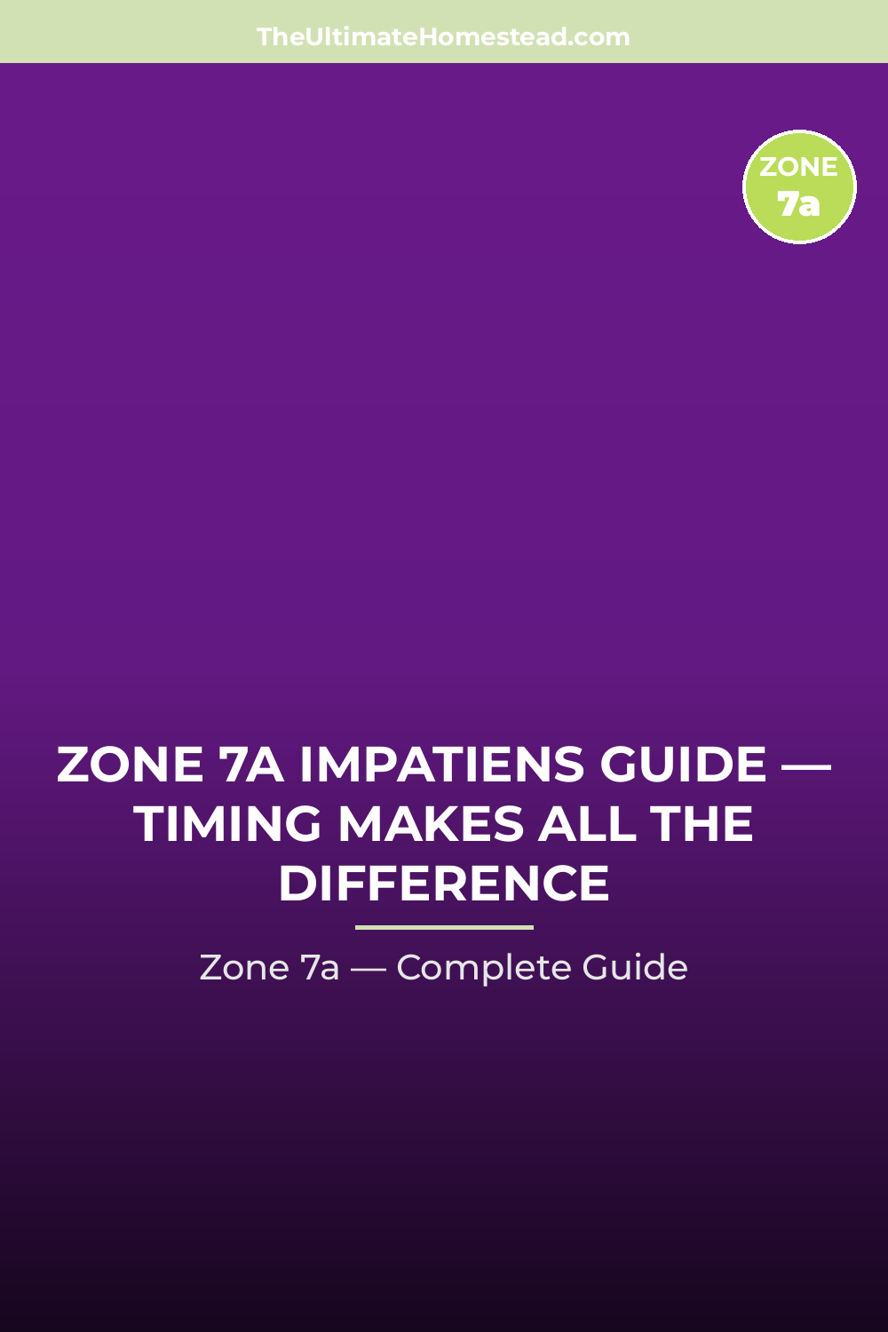 When to Plant Impatiens in Zone 7a