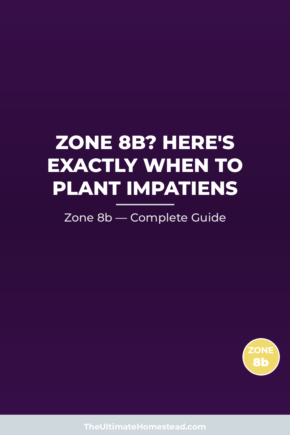 When to Plant Impatiens in Zone 8b