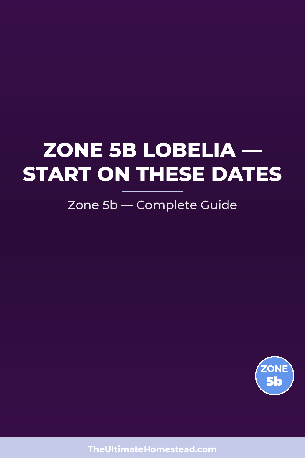 When to Plant Lobelia in Zone 5b