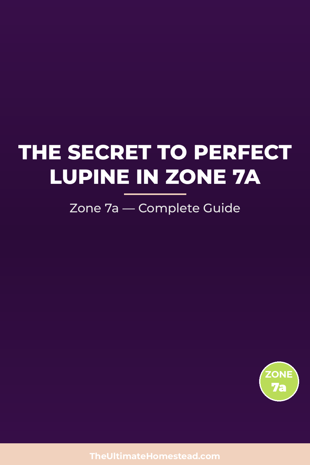 When to Plant Lupine in Zone 7a