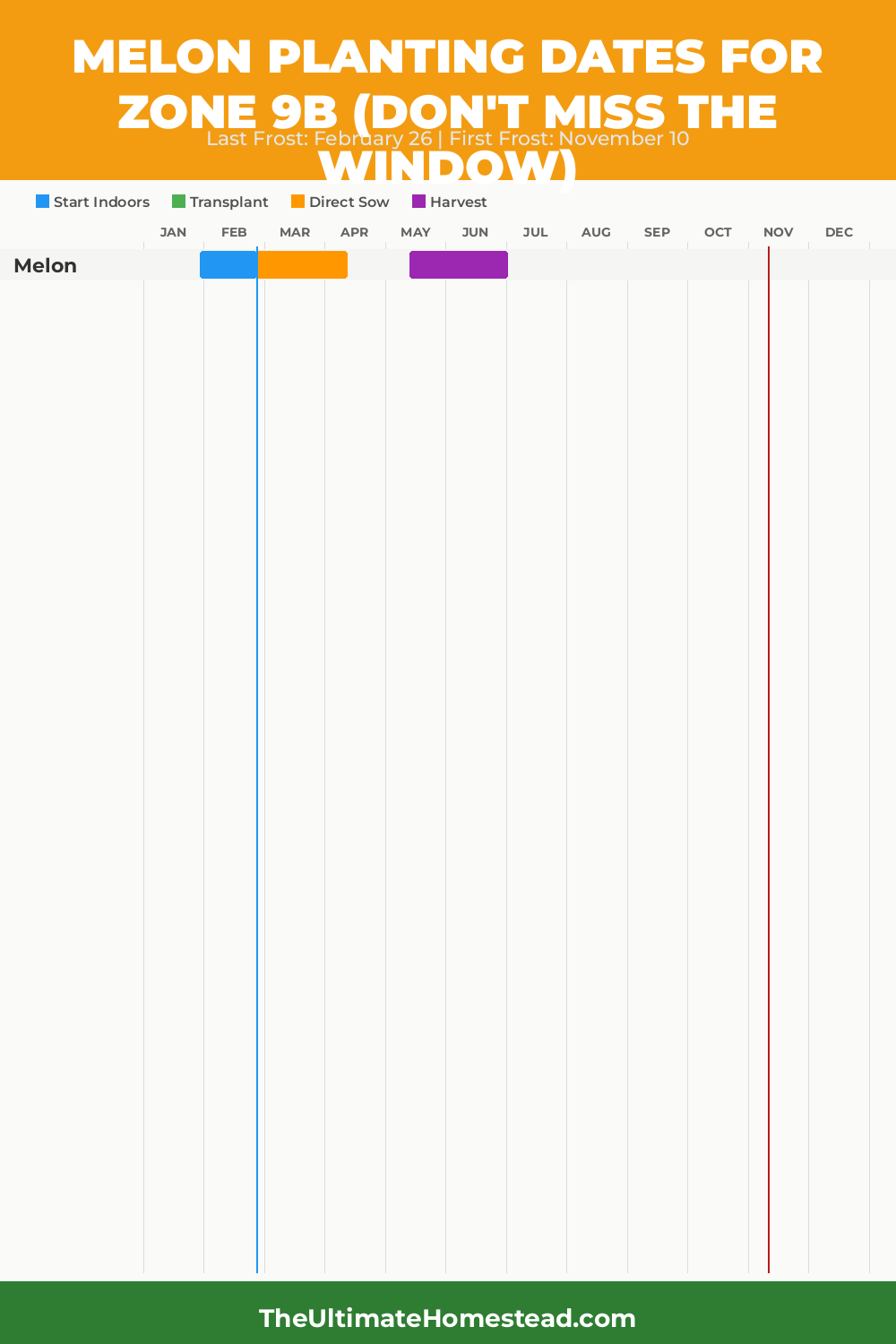 When to Plant Melon in Zone 9b