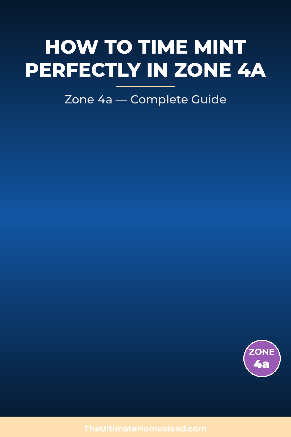 When to Plant Mint in Zone 4a