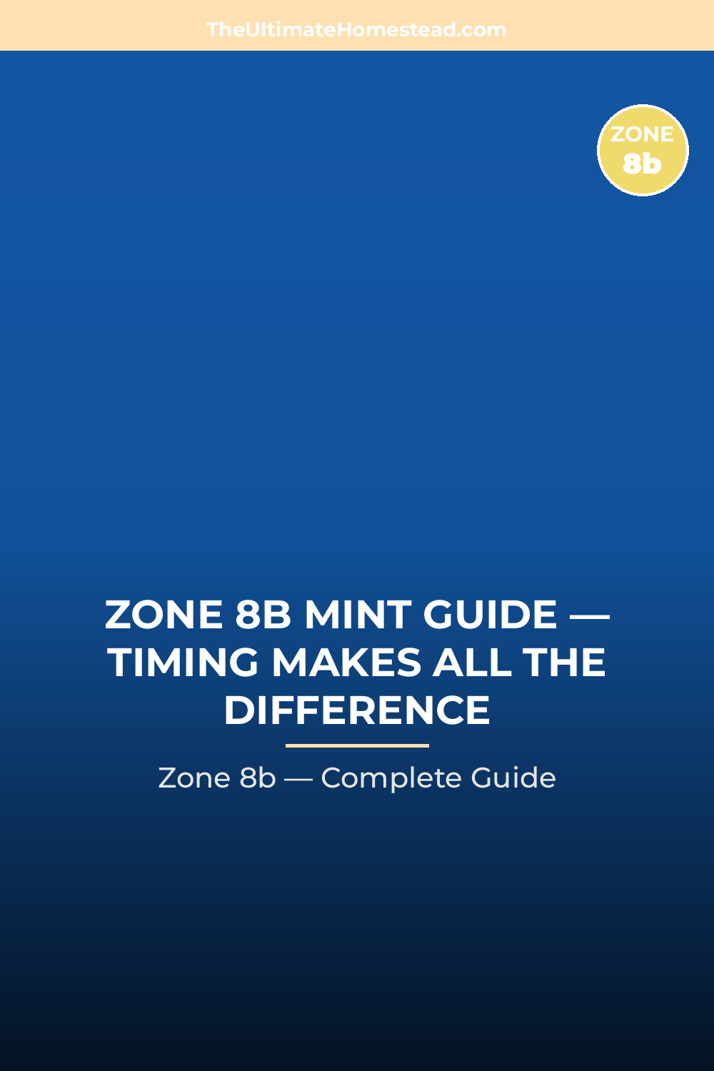 When to Plant Mint in Zone 8b