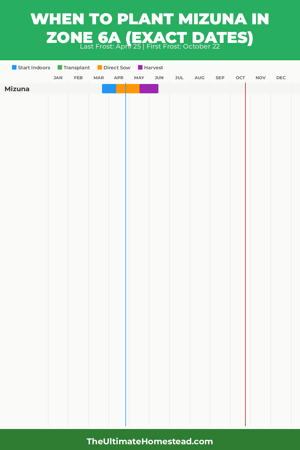 When to Plant Mizuna in Zone 6a